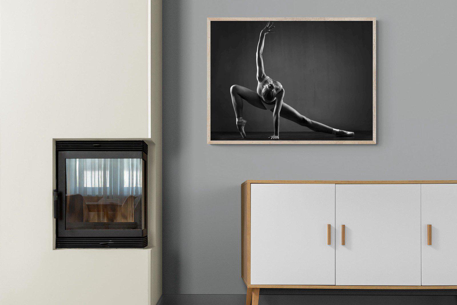 Ballerina-Wall_Art-100 x 75cm-Mounted Canvas-Wood-Pixalot