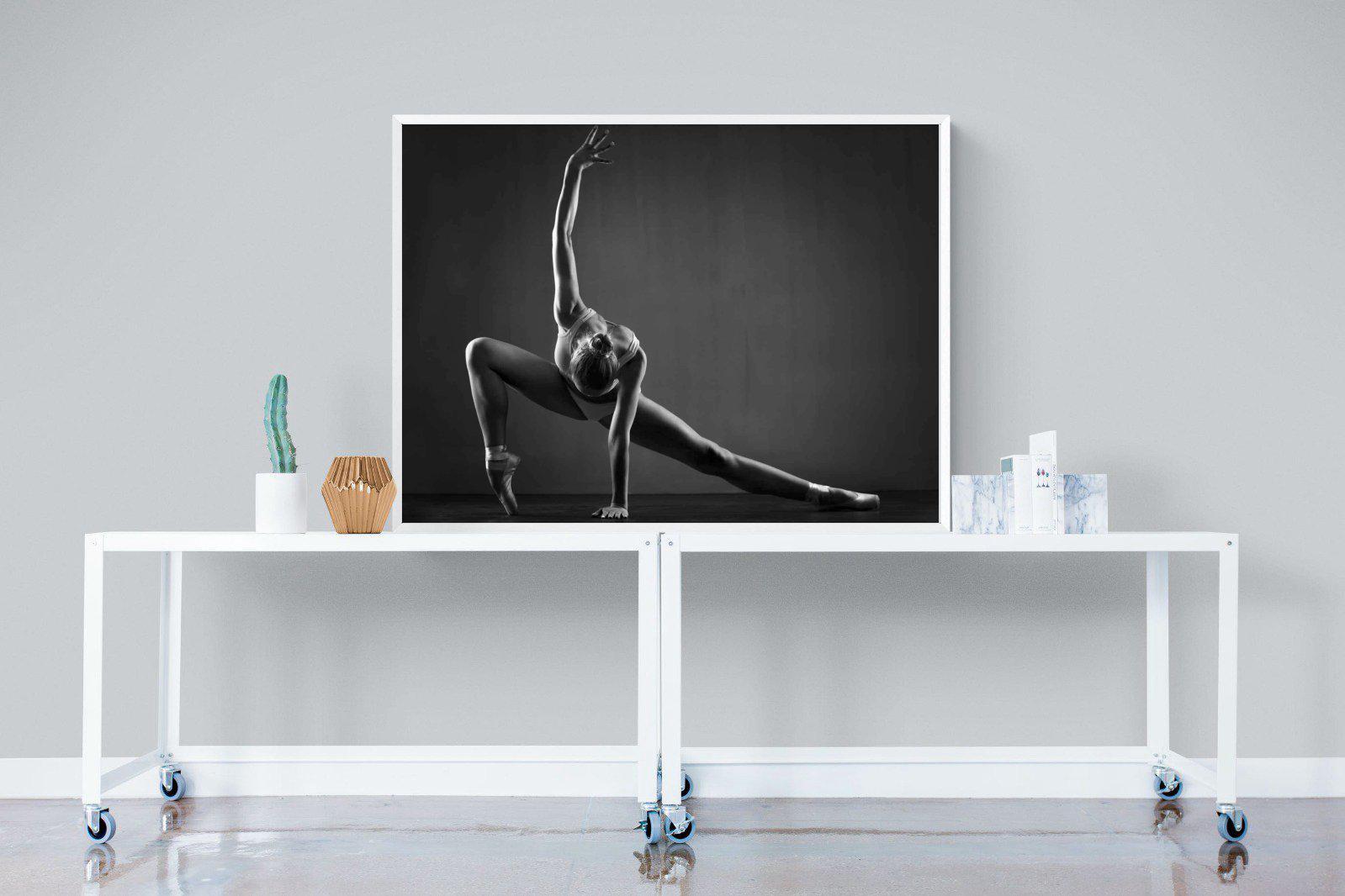 Ballerina-Wall_Art-120 x 90cm-Mounted Canvas-White-Pixalot