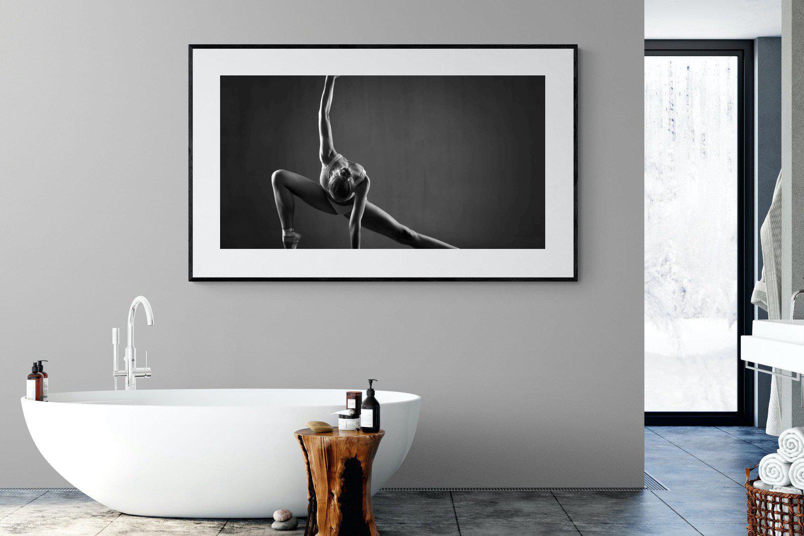 Ballerina-Wall_Art-180 x 110cm-Framed Print-Black-Pixalot
