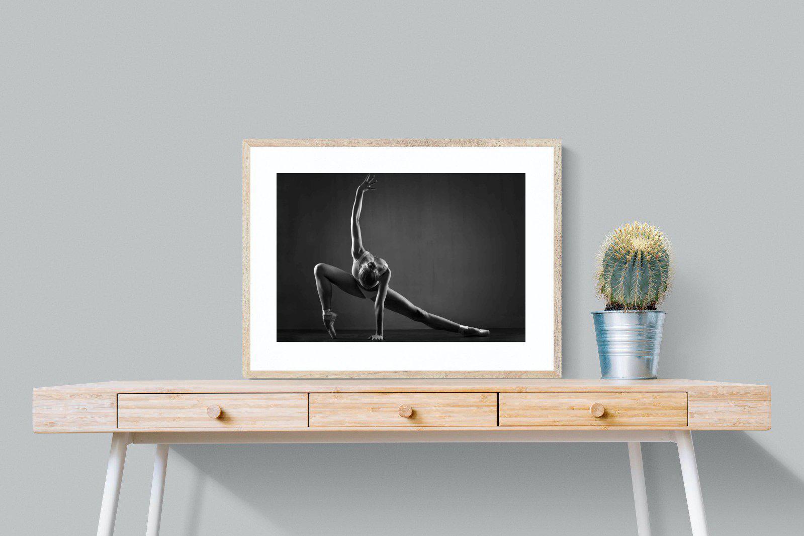 Ballerina-Wall_Art-80 x 60cm-Framed Print-Wood-Pixalot