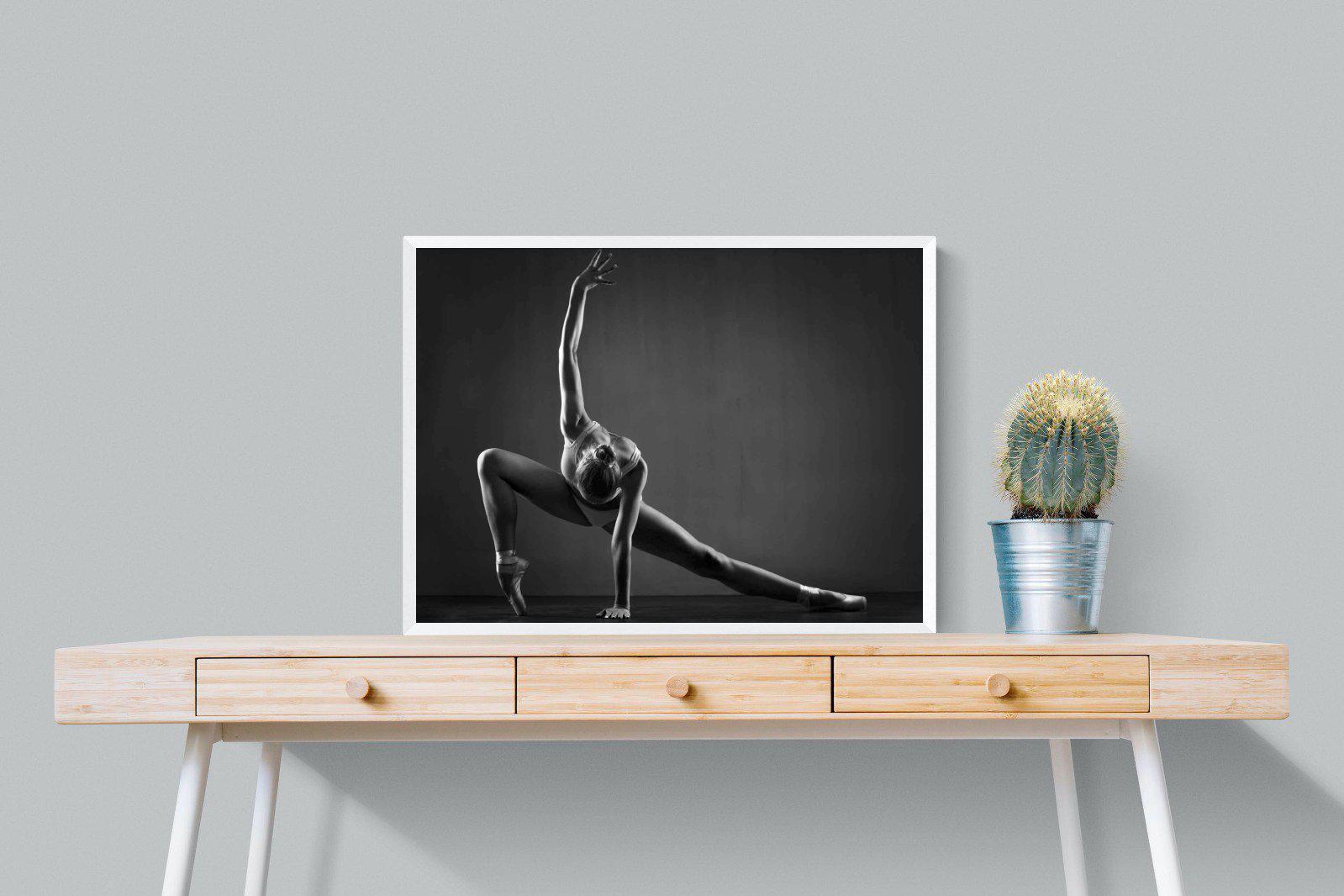 Ballerina-Wall_Art-80 x 60cm-Mounted Canvas-White-Pixalot