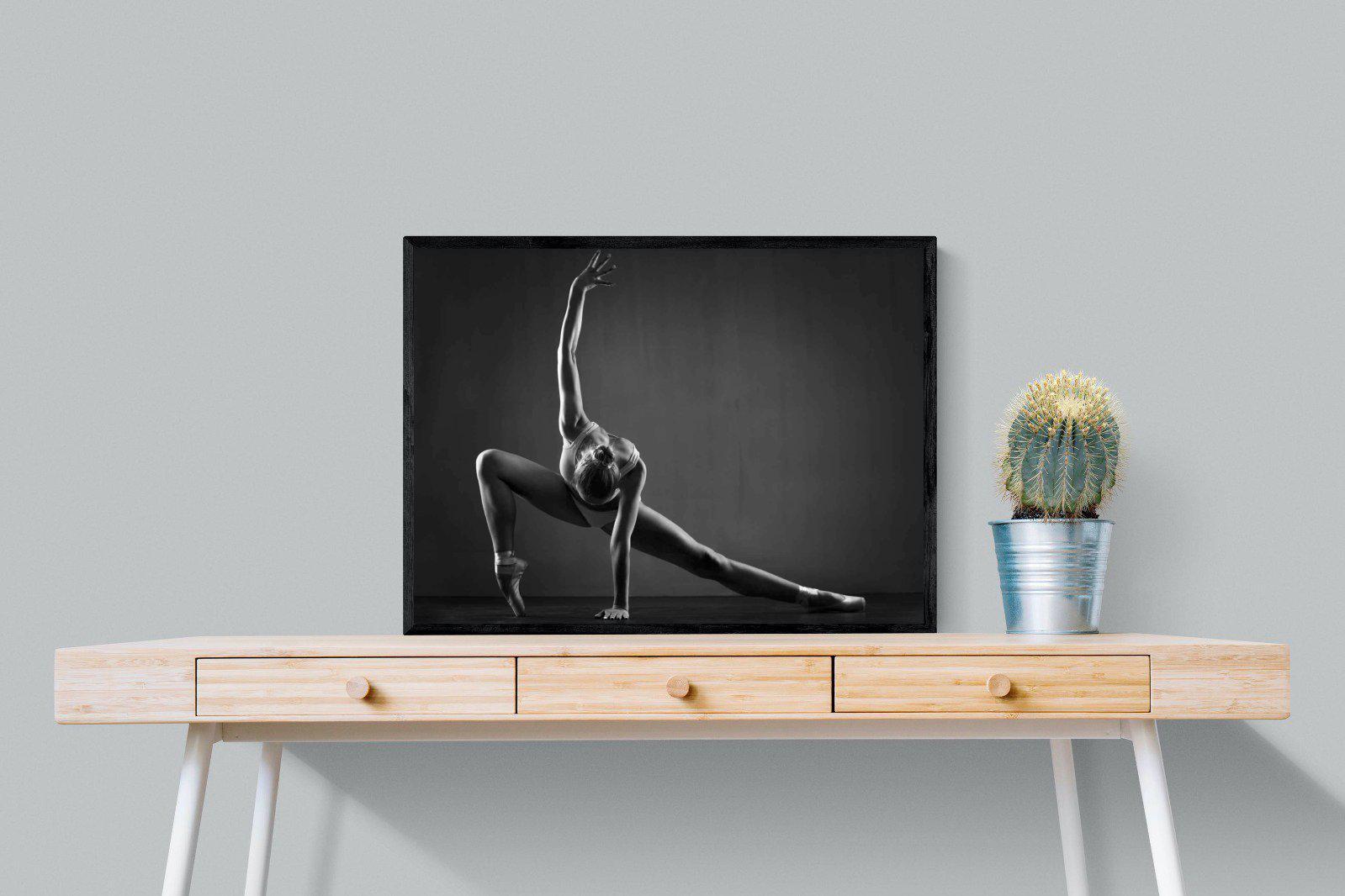 Ballerina-Wall_Art-80 x 60cm-Mounted Canvas-Black-Pixalot
