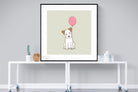 Balloon Pup-Wall_Art-120 x 120cm-Framed Print-Black-Pixalot