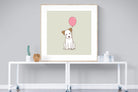 Balloon Pup-Wall_Art-120 x 120cm-Framed Print-Wood-Pixalot