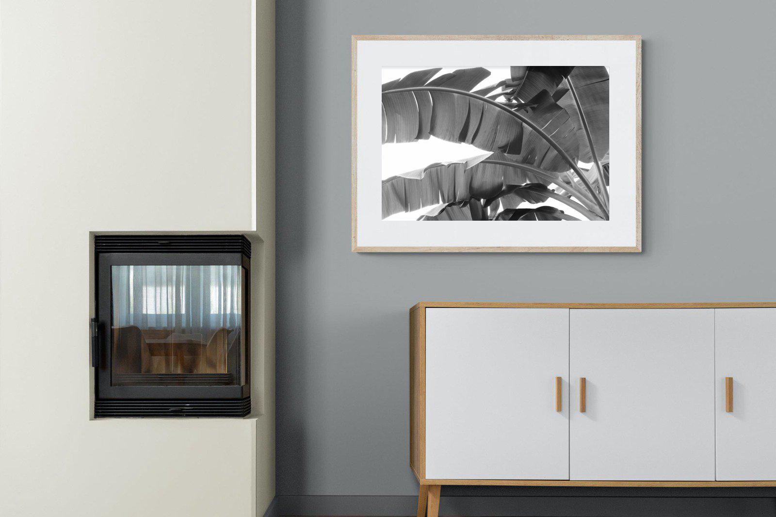 Banana Frond-Wall_Art-100 x 75cm-Framed Print-Wood-Pixalot