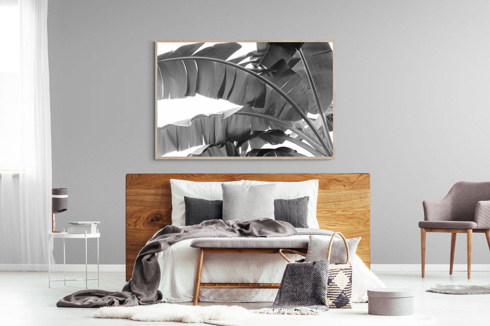 Banana Frond-Wall_Art-150 x 100cm-Mounted Canvas-Wood-Pixalot