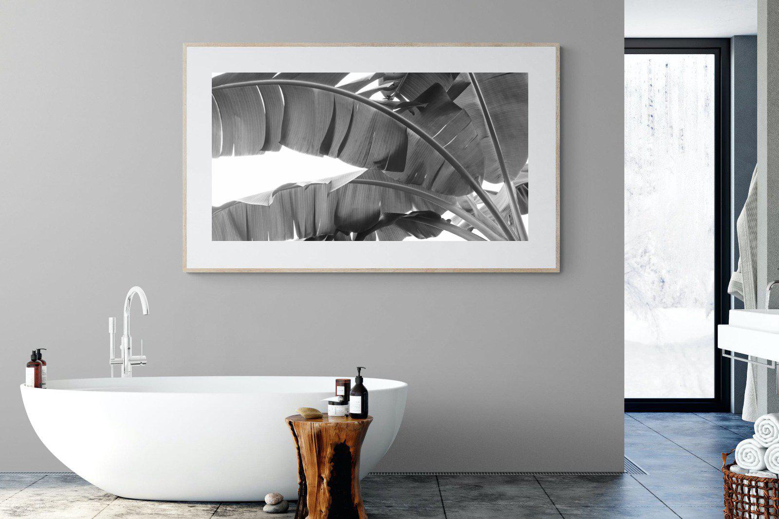 Banana Frond-Wall_Art-180 x 110cm-Framed Print-Wood-Pixalot