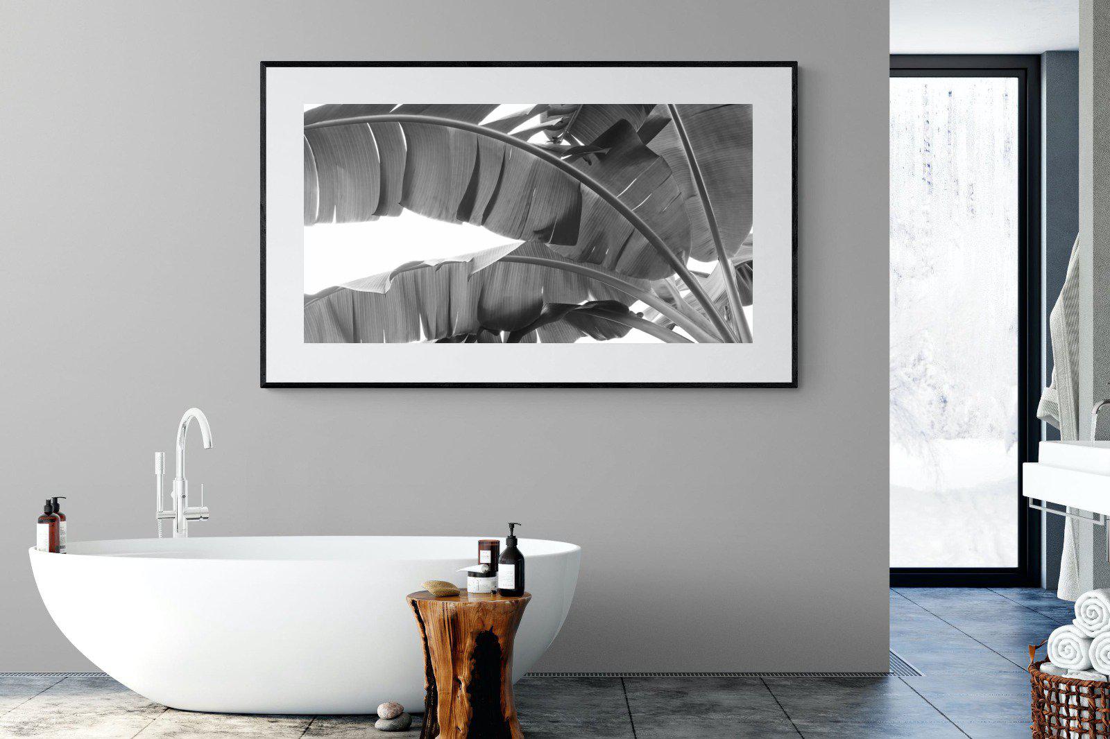 Banana Frond-Wall_Art-180 x 110cm-Framed Print-Black-Pixalot