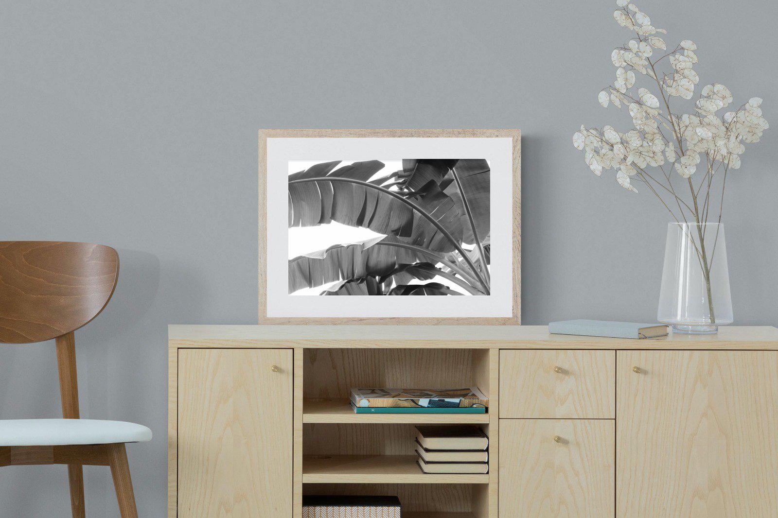 Banana Frond-Wall_Art-60 x 45cm-Framed Print-Wood-Pixalot