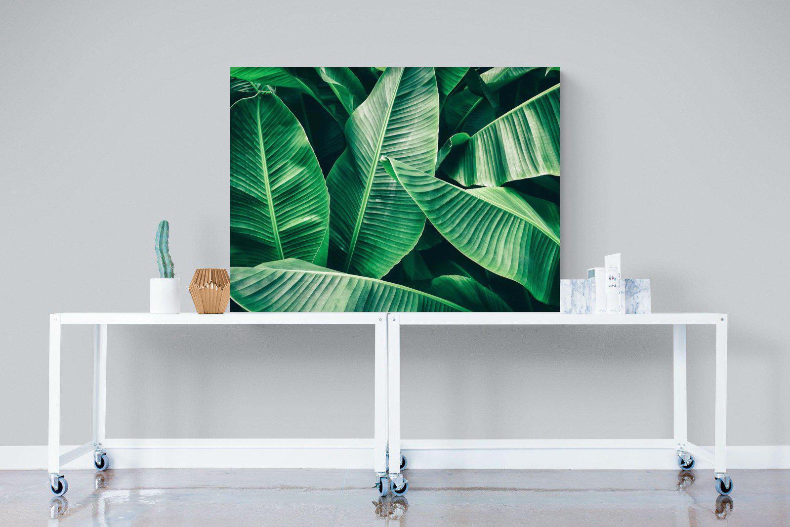 Banana Leaves-Wall_Art-120 x 90cm-Mounted Canvas-No Frame-Pixalot
