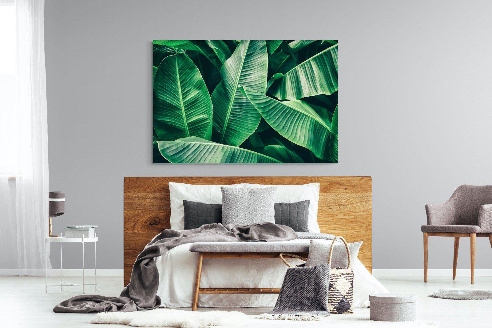 Banana Leaves-Wall_Art-150 x 100cm-Mounted Canvas-No Frame-Pixalot