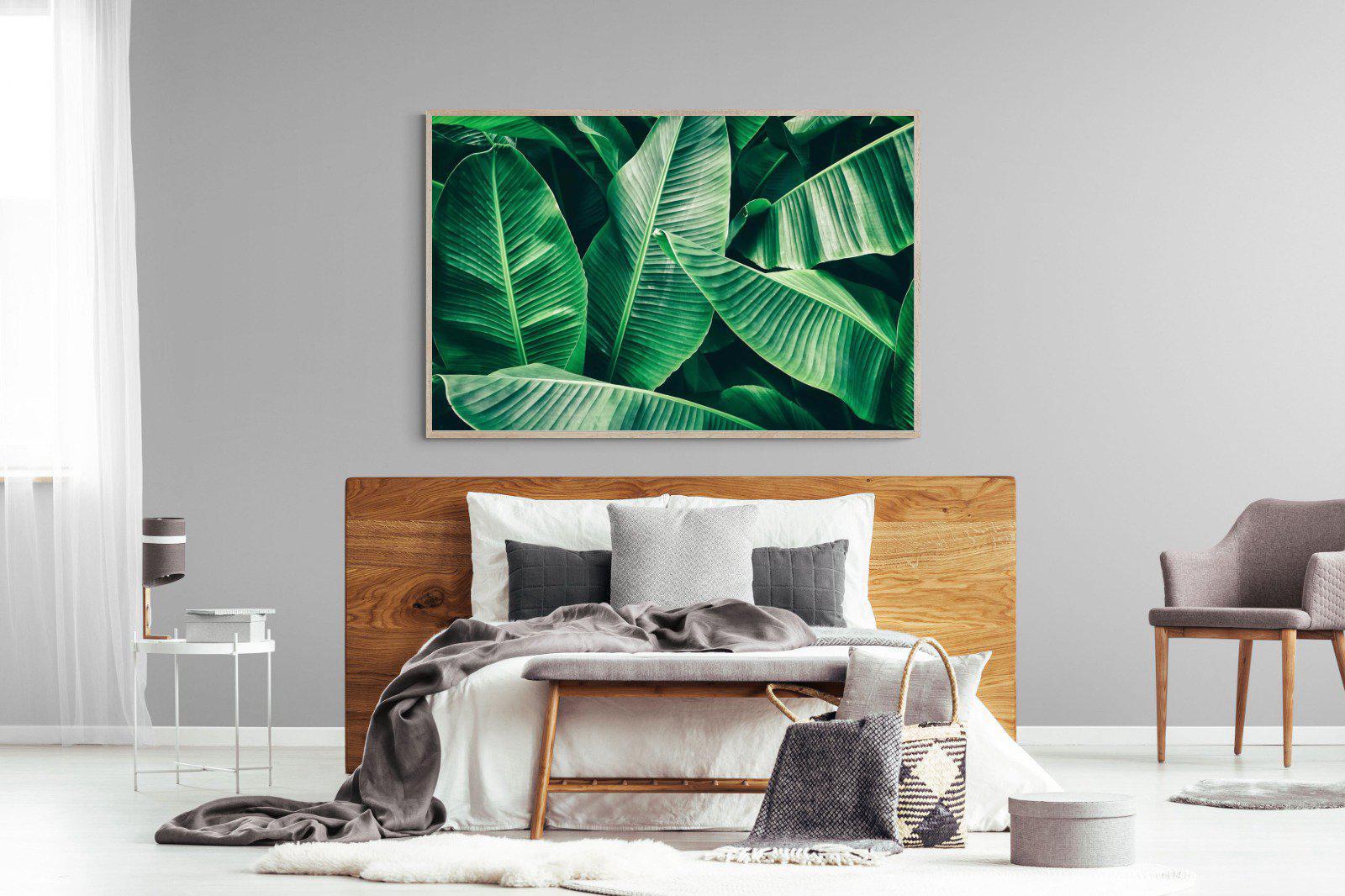 Banana Leaves-Wall_Art-150 x 100cm-Mounted Canvas-Wood-Pixalot