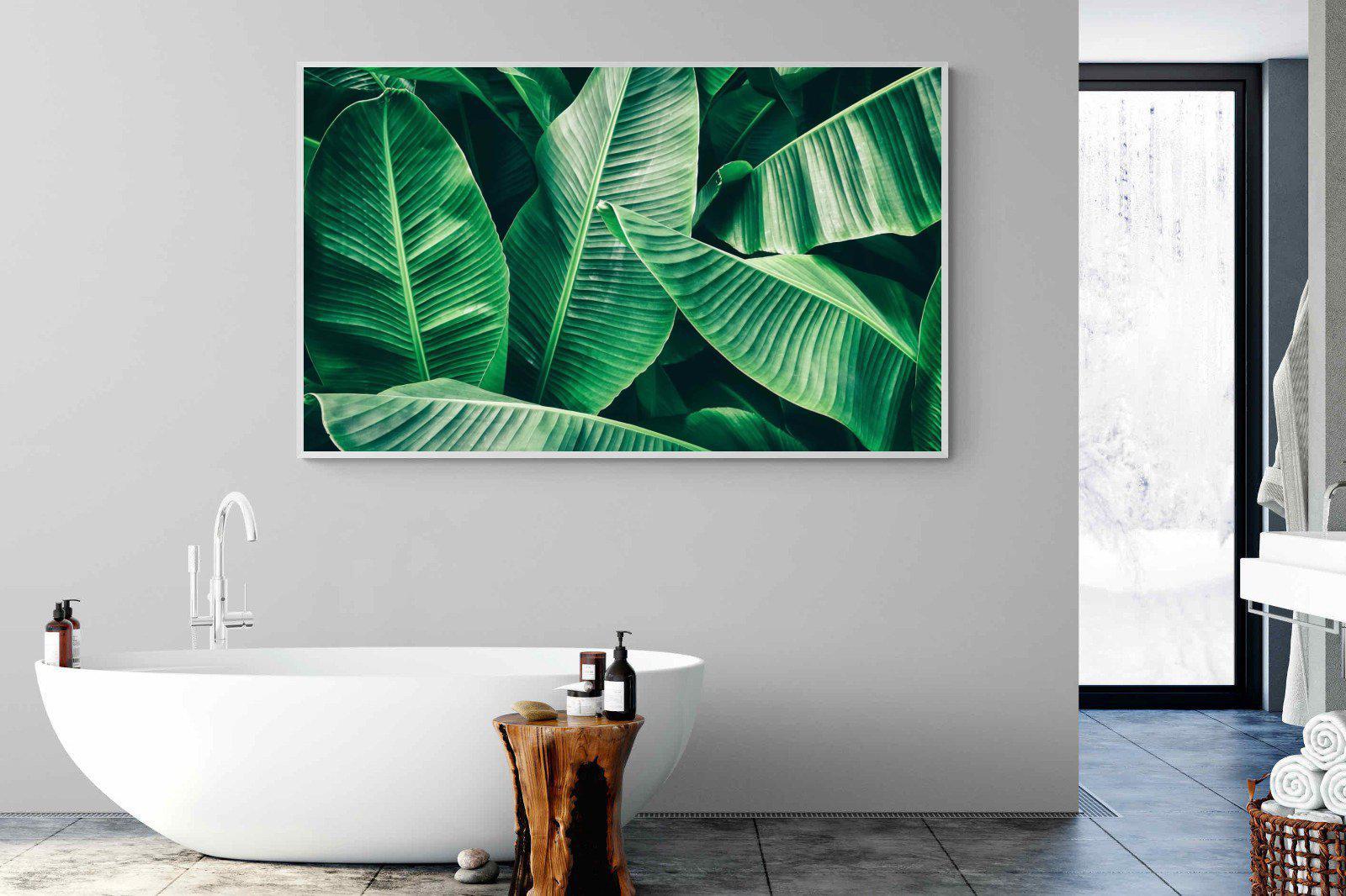 Banana Leaves-Wall_Art-180 x 110cm-Mounted Canvas-White-Pixalot