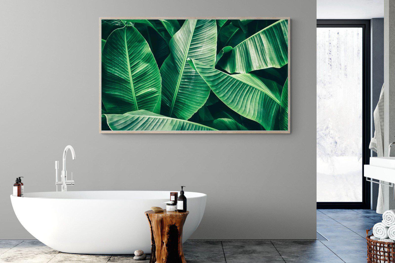 Banana Leaves-Wall_Art-180 x 110cm-Mounted Canvas-Wood-Pixalot