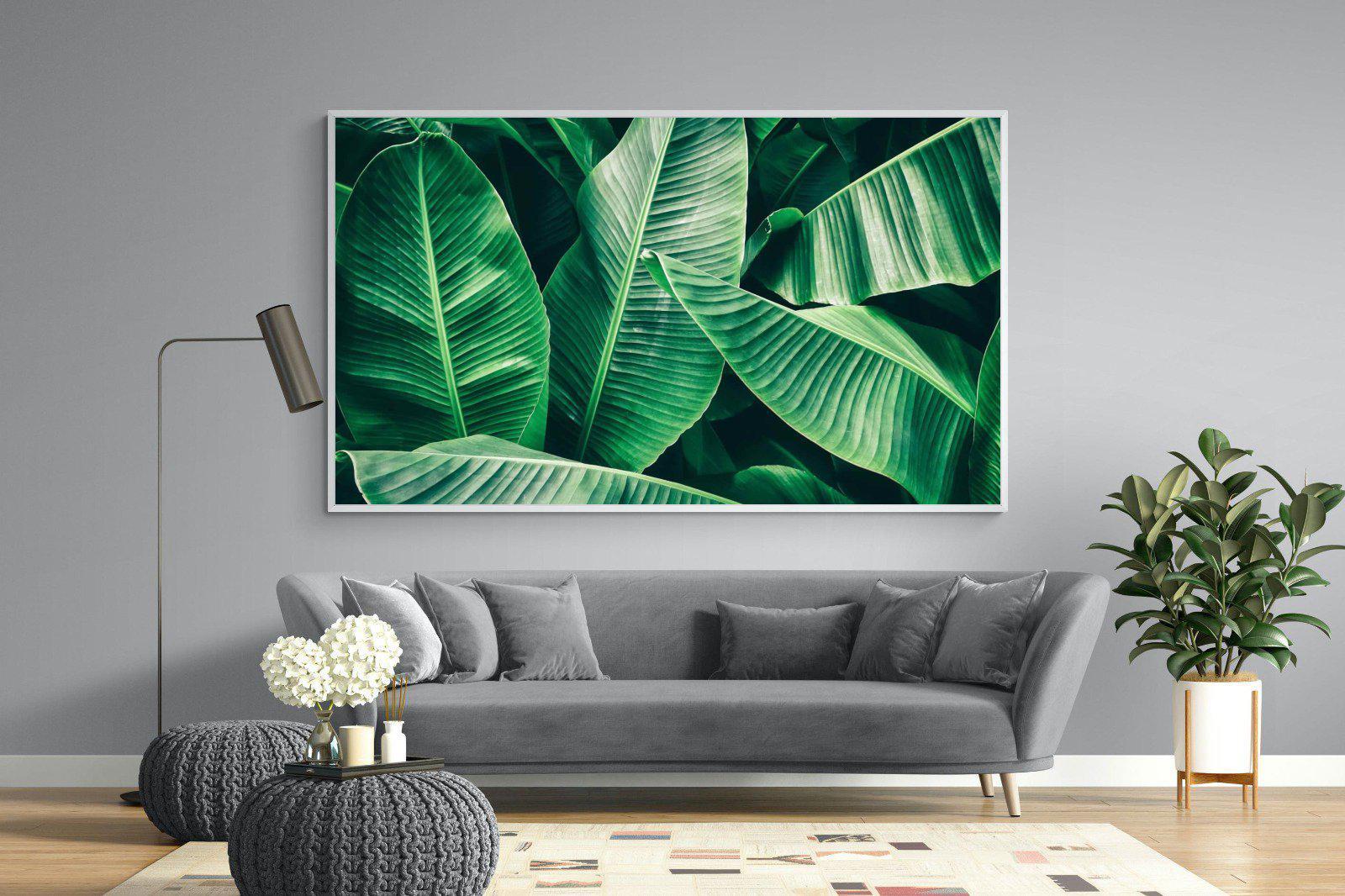 Banana Leaves-Wall_Art-220 x 130cm-Mounted Canvas-White-Pixalot