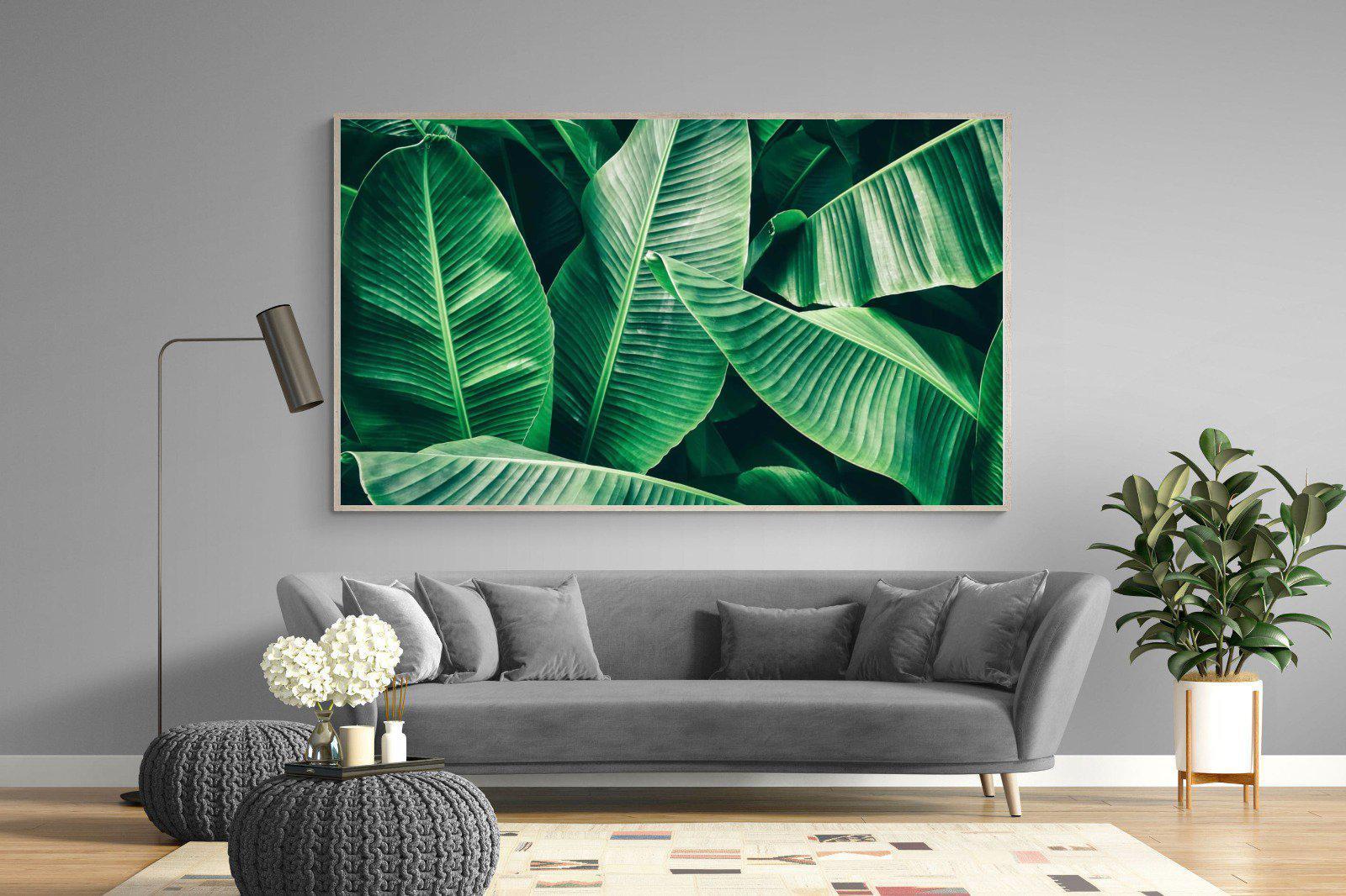 Banana Leaves-Wall_Art-220 x 130cm-Mounted Canvas-Wood-Pixalot