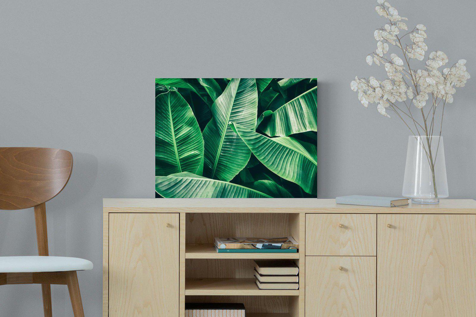 Banana Leaves-Wall_Art-60 x 45cm-Mounted Canvas-No Frame-Pixalot