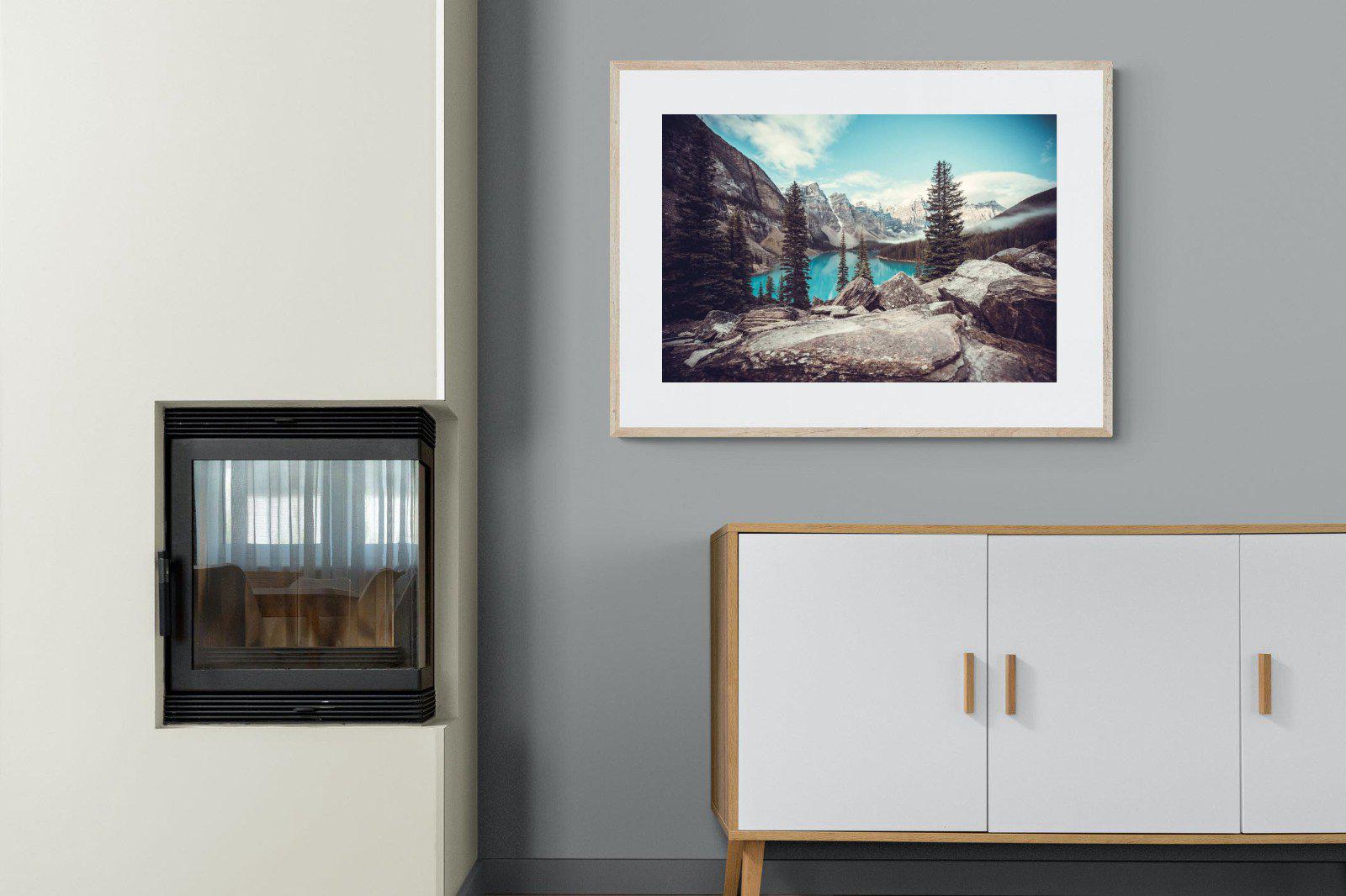 Banff-Wall_Art-100 x 75cm-Framed Print-Wood-Pixalot