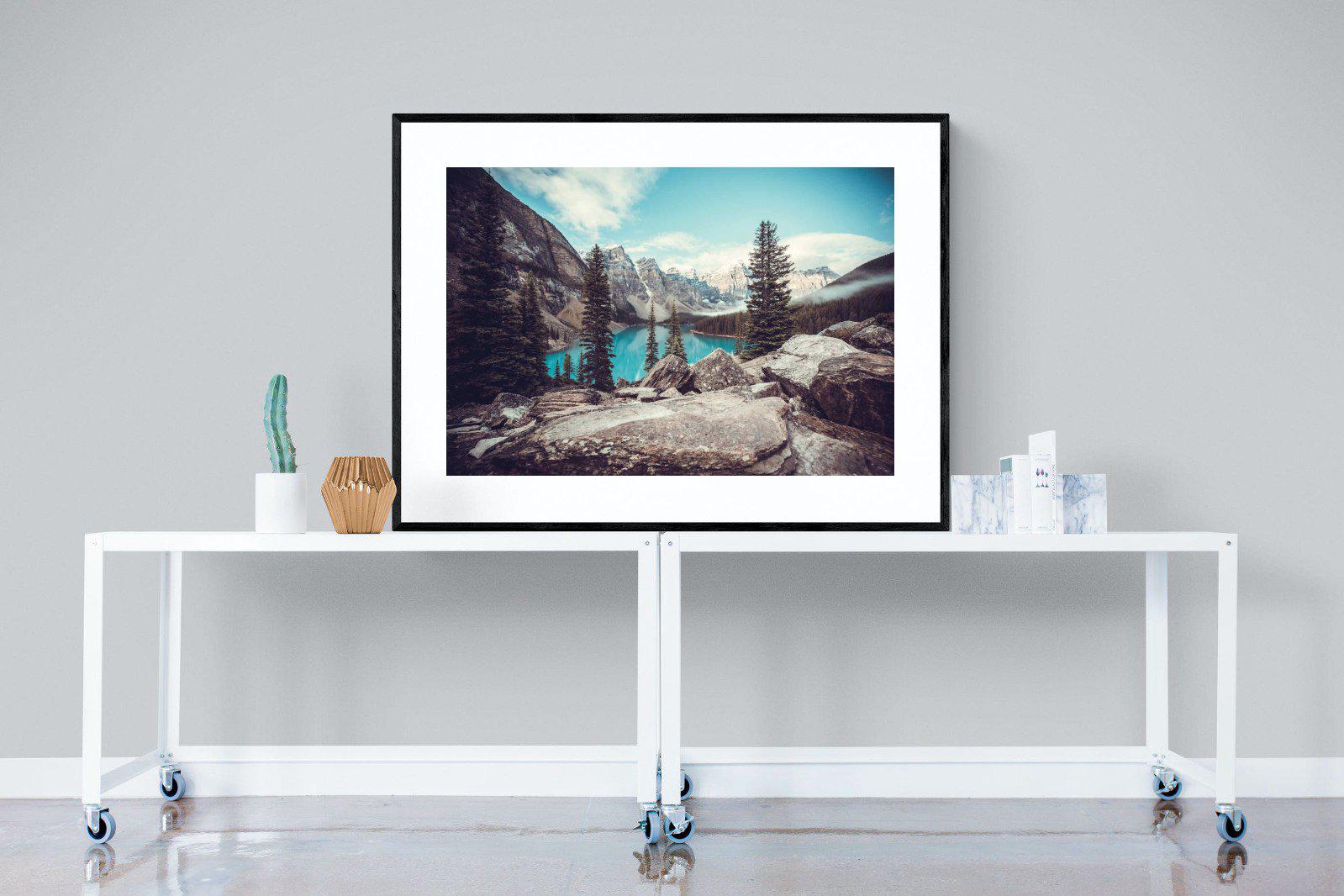 Banff-Wall_Art-120 x 90cm-Framed Print-Black-Pixalot