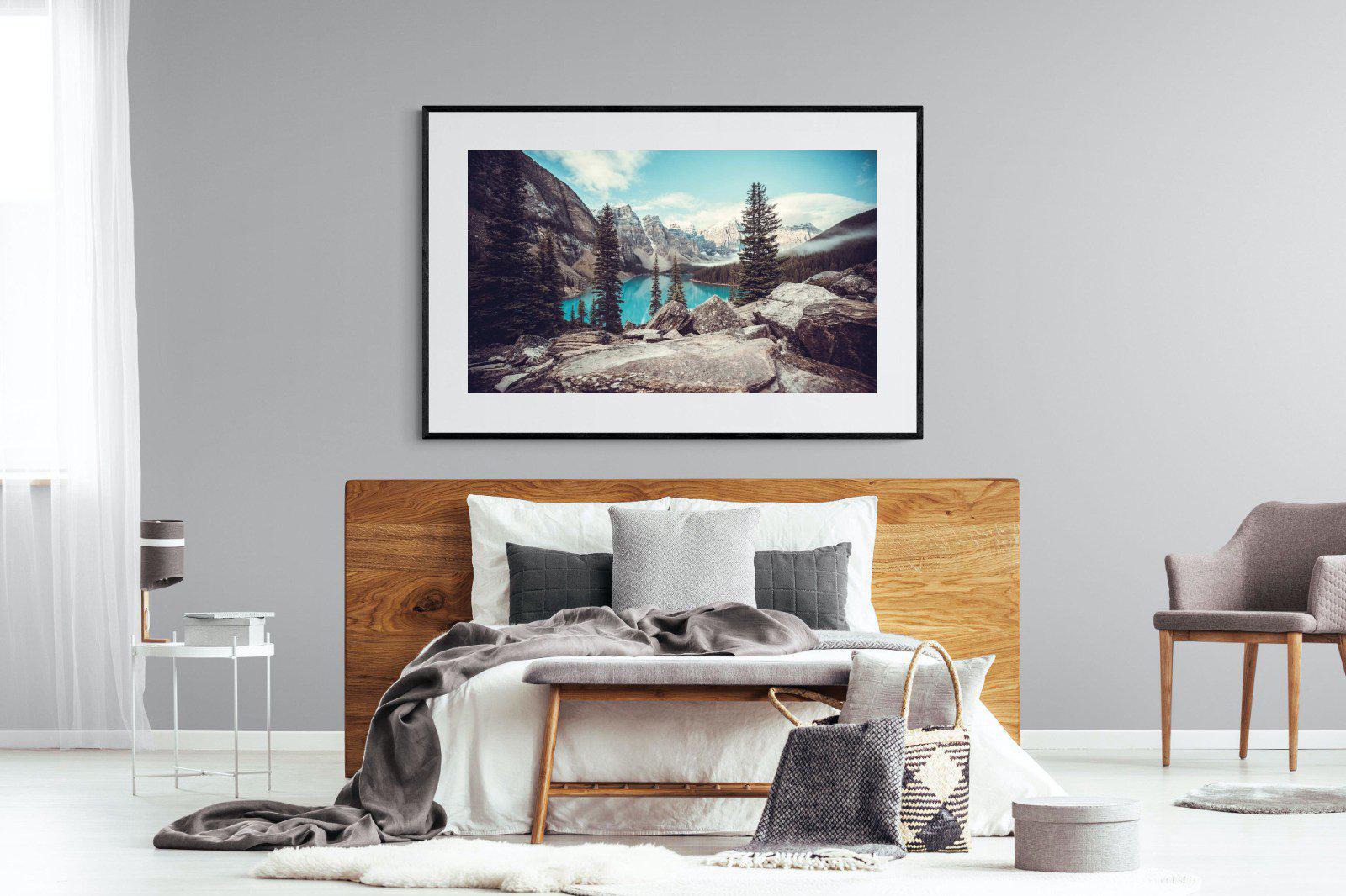 Banff-Wall_Art-150 x 100cm-Framed Print-Black-Pixalot