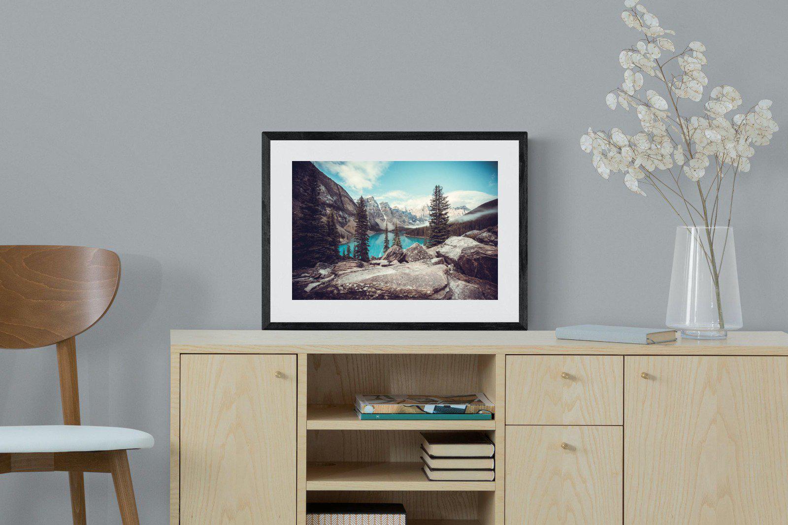 Banff-Wall_Art-60 x 45cm-Framed Print-Black-Pixalot