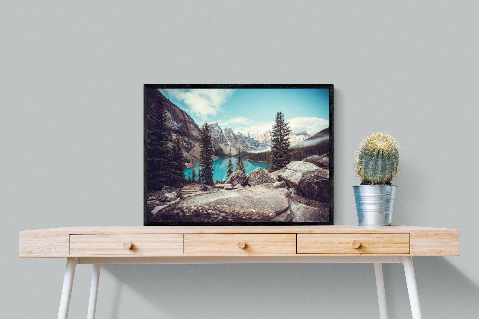 Banff-Wall_Art-80 x 60cm-Mounted Canvas-Black-Pixalot
