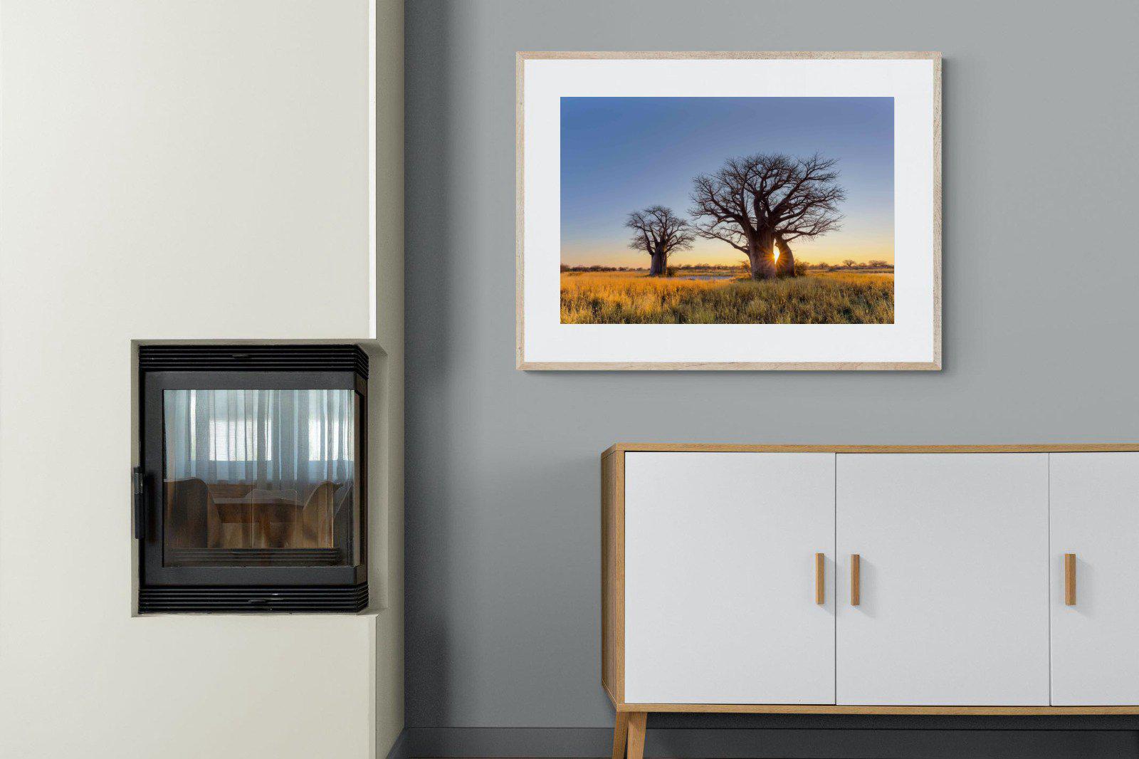 Baobab-Wall_Art-100 x 75cm-Framed Print-Wood-Pixalot