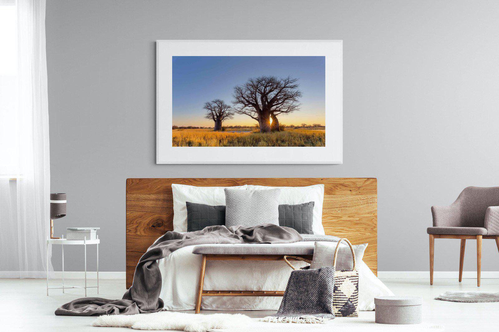 Baobab-Wall_Art-150 x 100cm-Framed Print-White-Pixalot