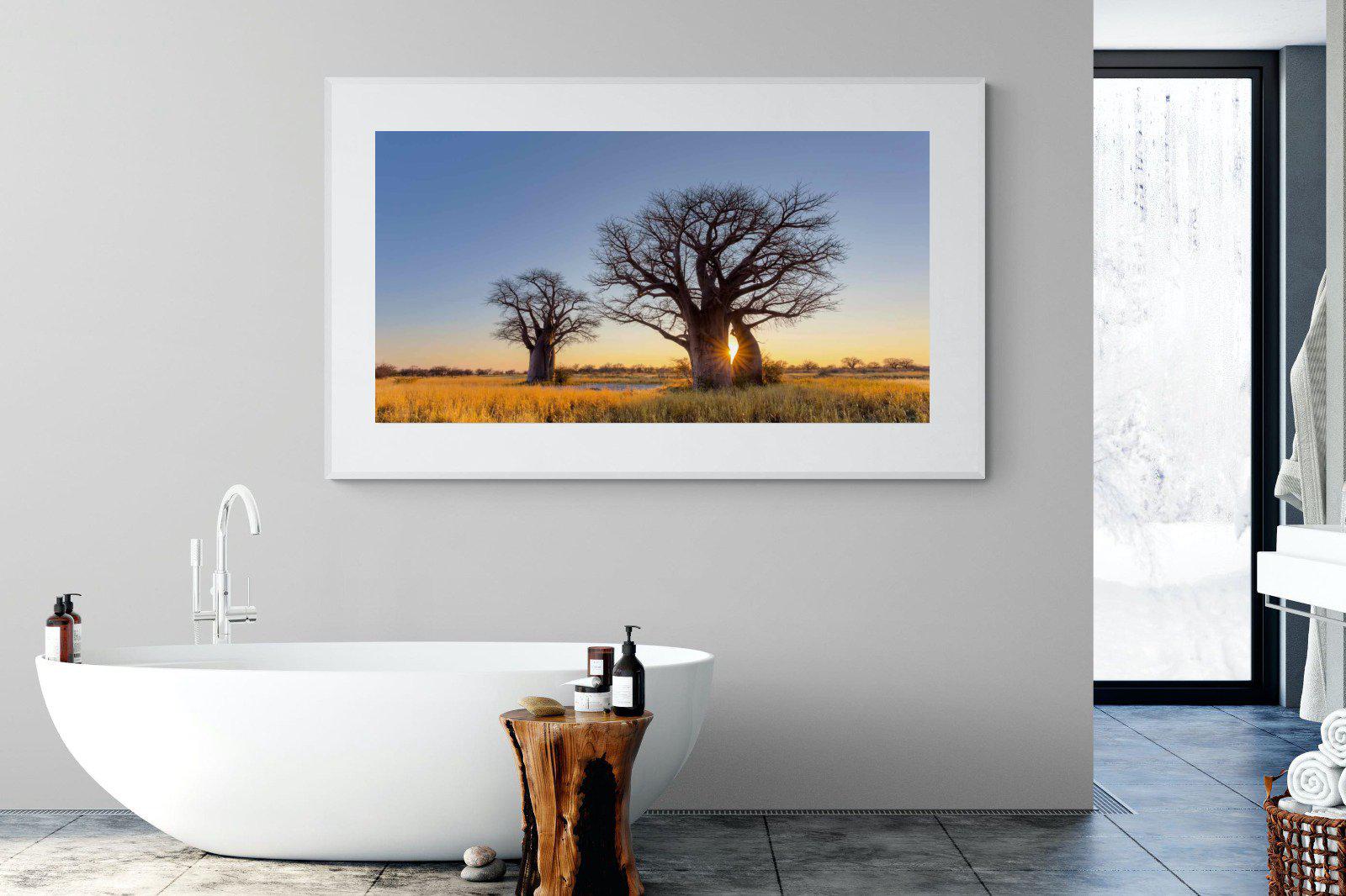 Baobab-Wall_Art-180 x 110cm-Framed Print-White-Pixalot