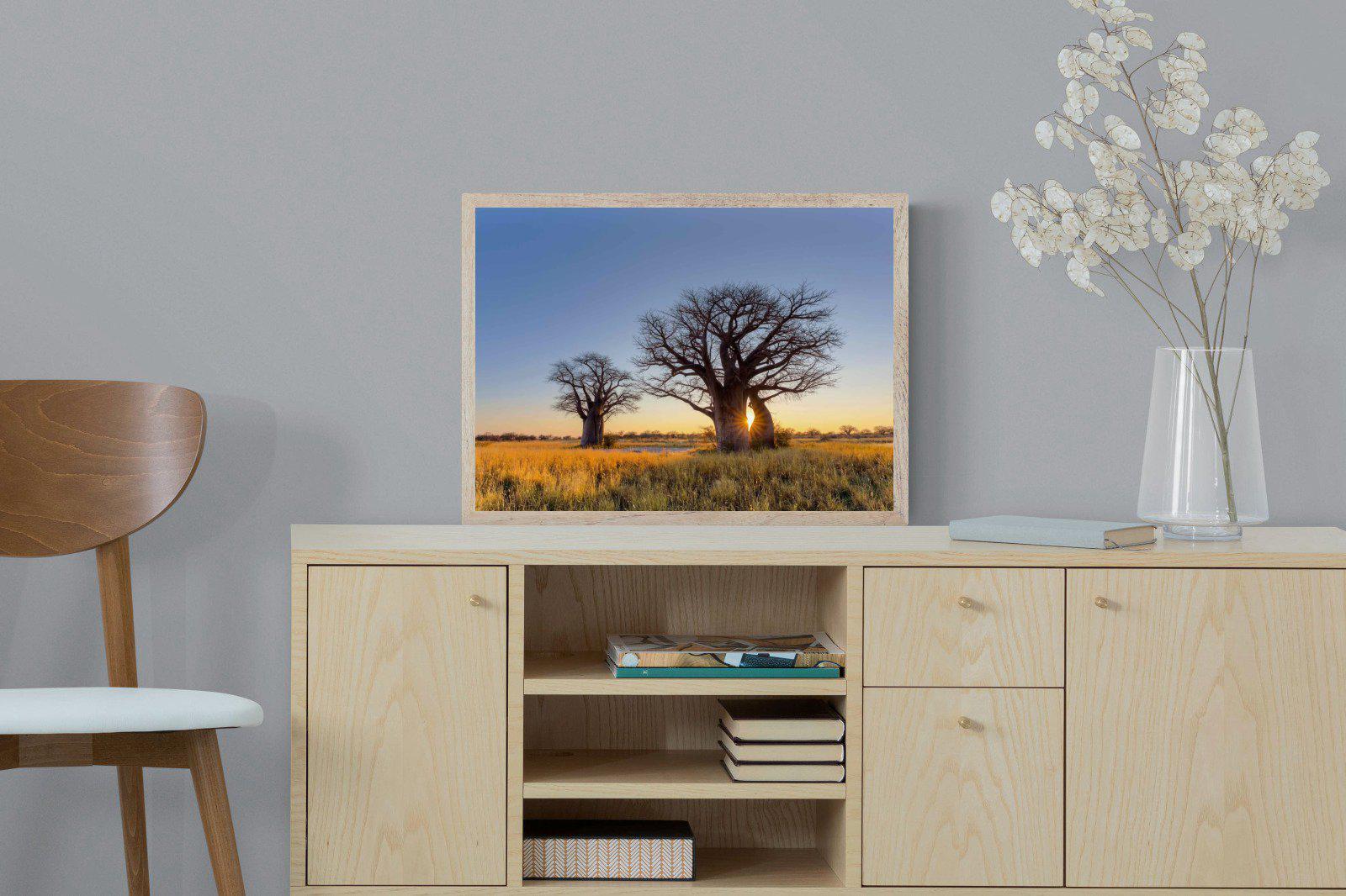 Baobab-Wall_Art-60 x 45cm-Mounted Canvas-Wood-Pixalot