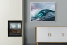Barrel Wave-Wall_Art-100 x 75cm-Mounted Canvas-White-Pixalot