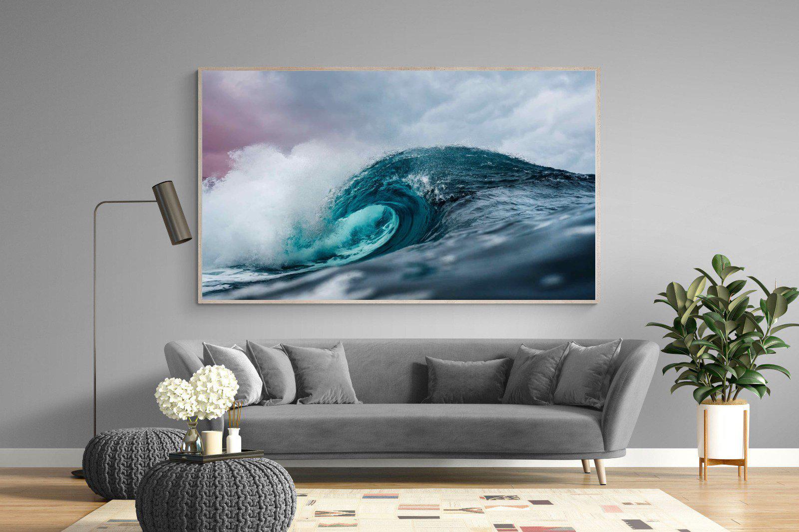 Barrel Wave-Wall_Art-220 x 130cm-Mounted Canvas-Wood-Pixalot