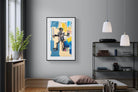 Basquiat Warrior-Wall_Art-100 x 150cm-Framed Print-Black-Pixalot