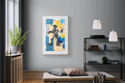 Basquiat Warrior-Wall_Art-100 x 150cm-Framed Print-Wood-Pixalot