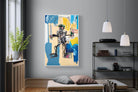 Basquiat Warrior-Wall_Art-120 x 180cm-Mounted Canvas-White-Pixalot