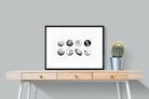 Bat & Ball-Wall_Art-80 x 60cm-Framed Print-Black-Pixalot
