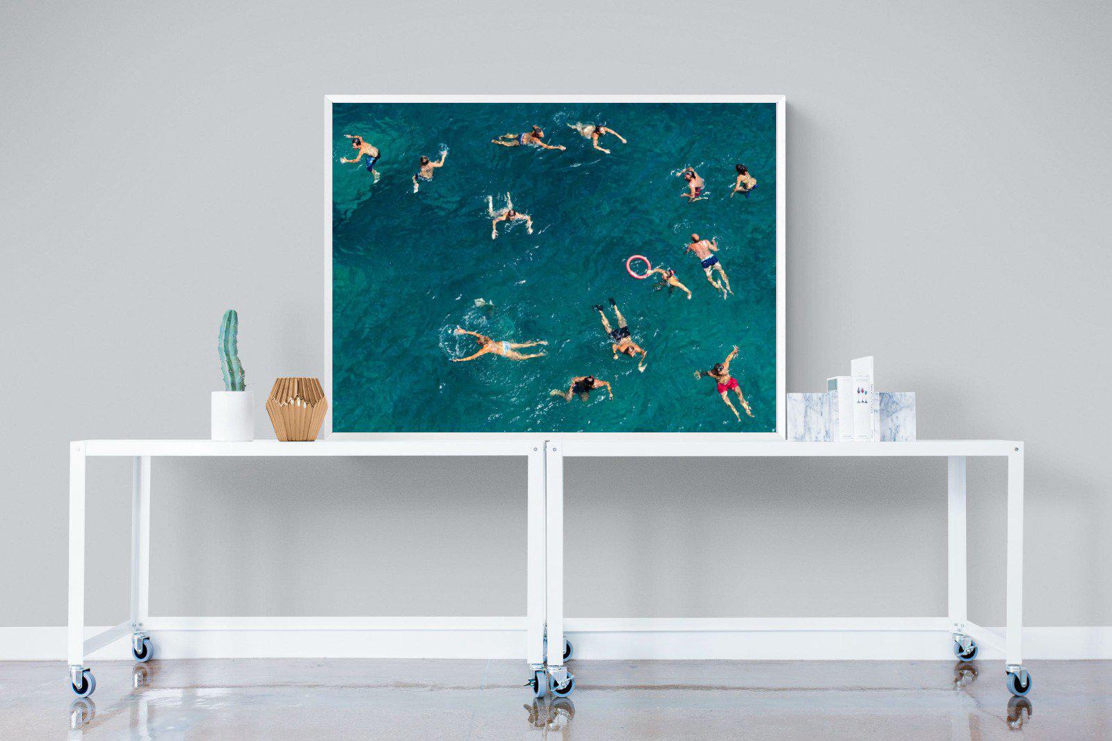 Bathers-Wall_Art-120 x 90cm-Mounted Canvas-White-Pixalot