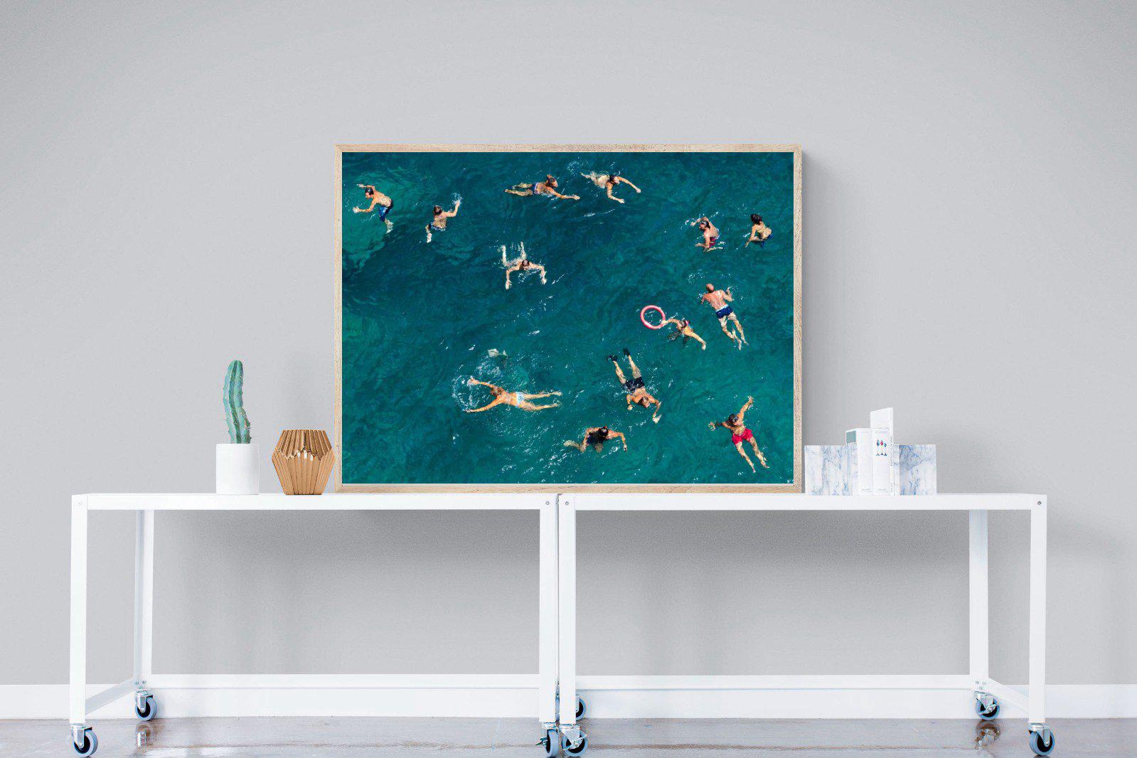 Bathers-Wall_Art-120 x 90cm-Mounted Canvas-Wood-Pixalot