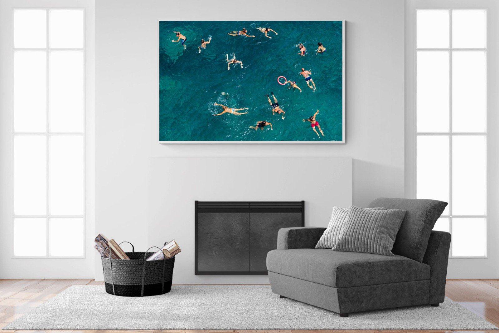 Bathers-Wall_Art-150 x 100cm-Mounted Canvas-White-Pixalot