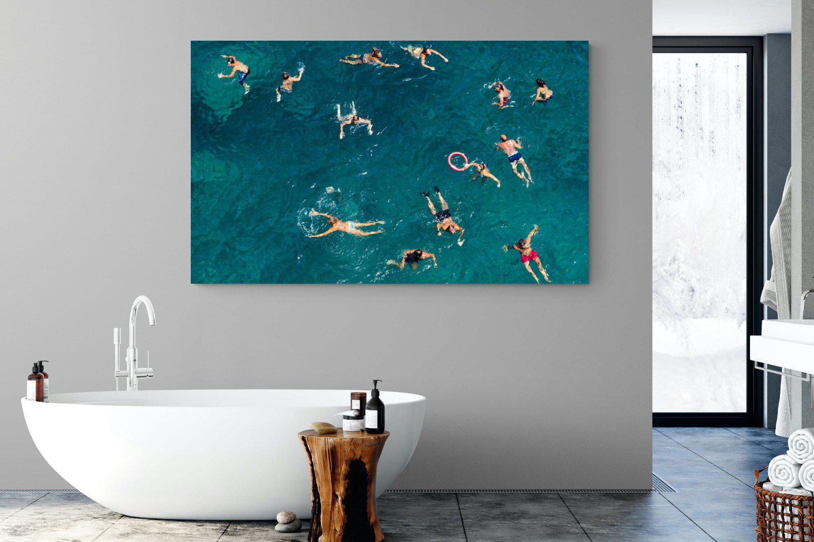 Bathers-Wall_Art-180 x 110cm-Mounted Canvas-No Frame-Pixalot