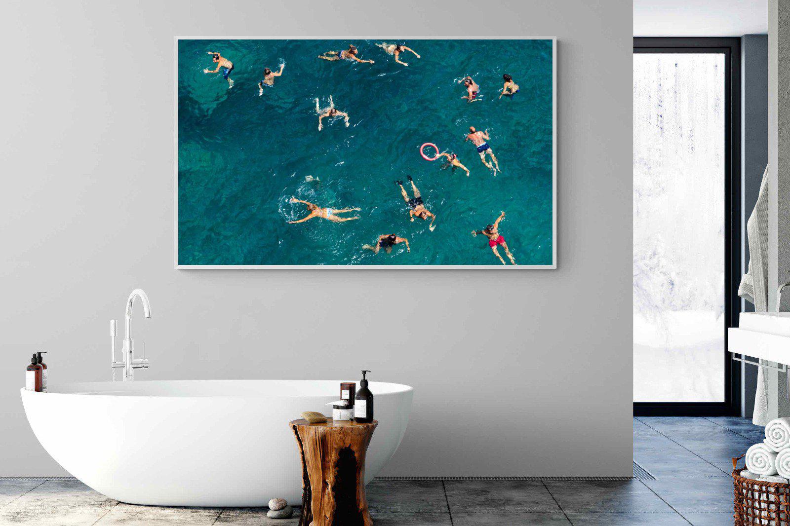 Bathers-Wall_Art-180 x 110cm-Mounted Canvas-White-Pixalot