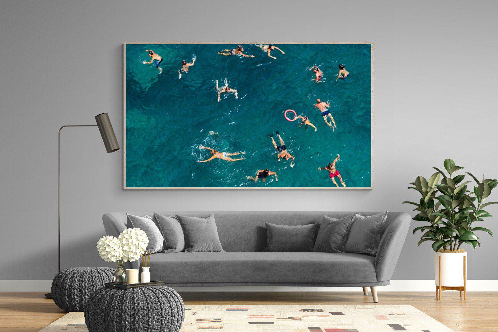 Bathers-Wall_Art-220 x 130cm-Mounted Canvas-Wood-Pixalot