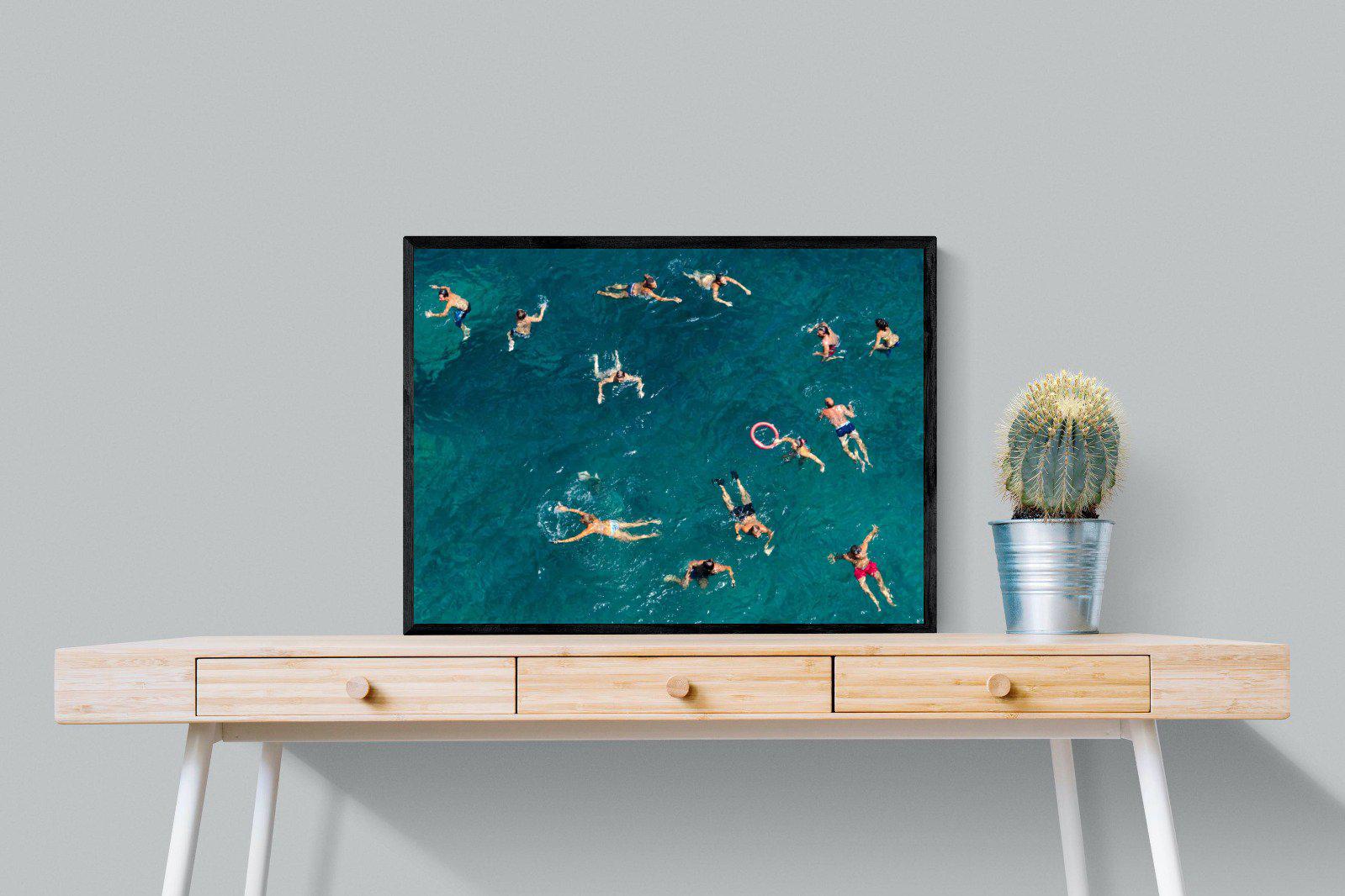 Bathers-Wall_Art-80 x 60cm-Mounted Canvas-Black-Pixalot