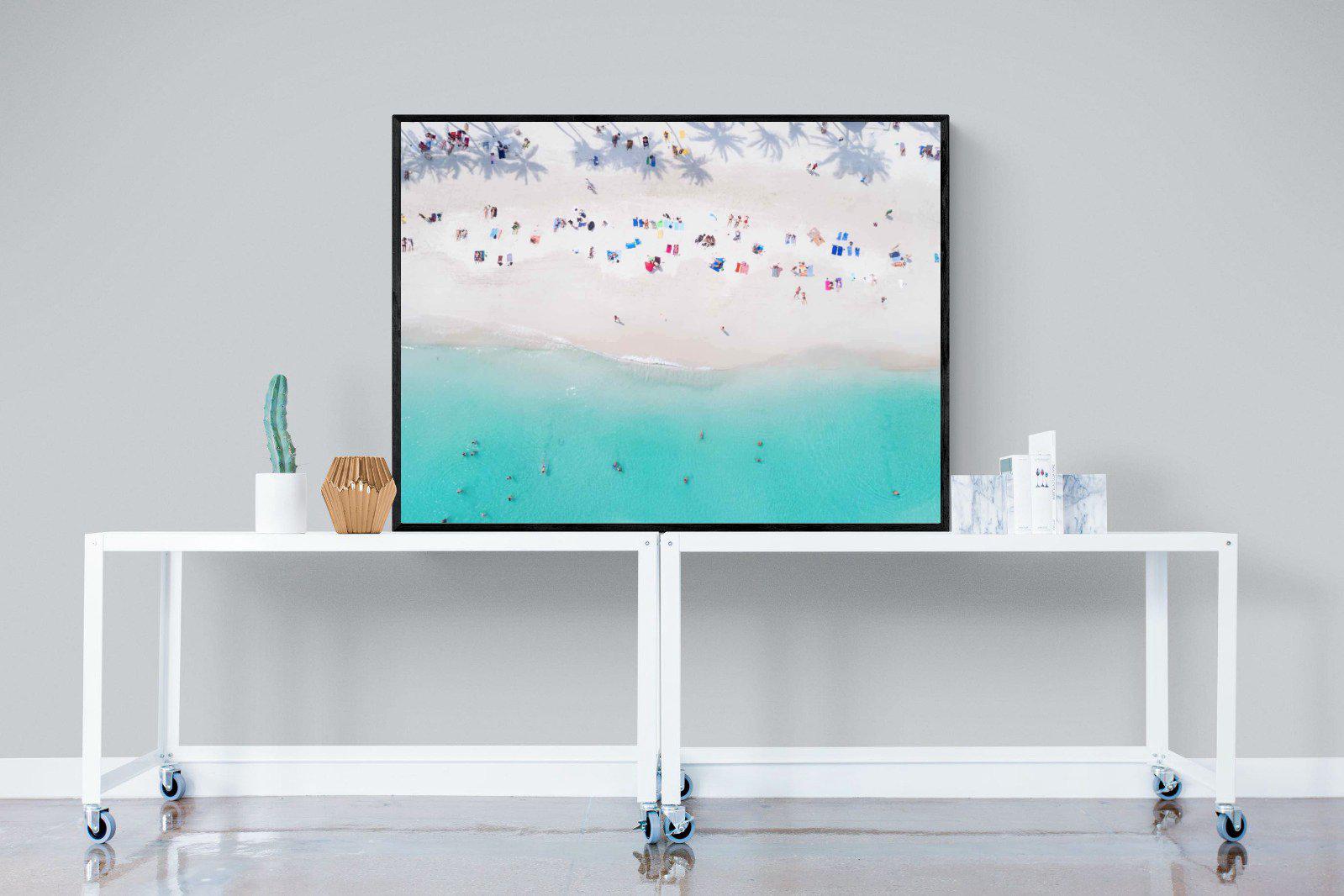 Beach Life-Wall_Art-120 x 90cm-Mounted Canvas-Black-Pixalot
