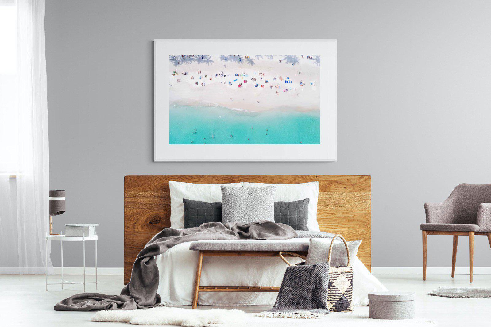Beach Life-Wall_Art-150 x 100cm-Framed Print-White-Pixalot