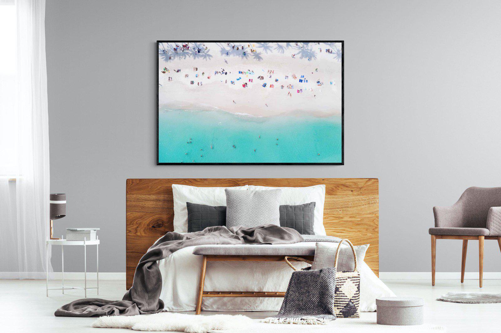Beach Life-Wall_Art-150 x 100cm-Mounted Canvas-Black-Pixalot