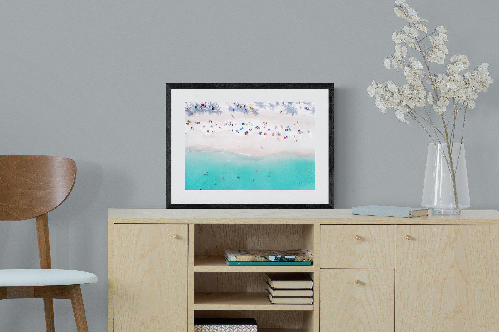 Beach Life-Wall_Art-60 x 45cm-Framed Print-Black-Pixalot