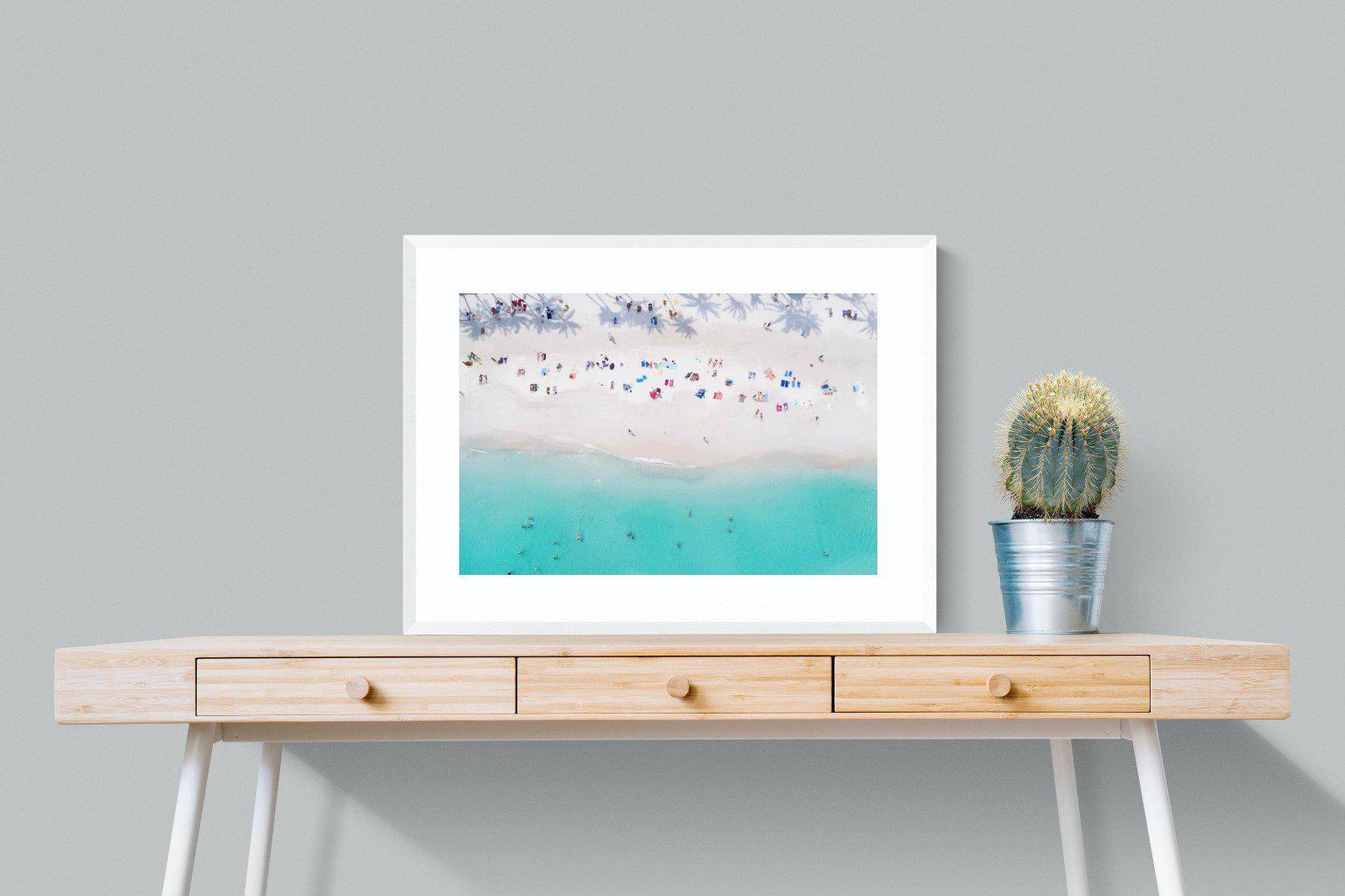 Beach Life-Wall_Art-80 x 60cm-Framed Print-White-Pixalot