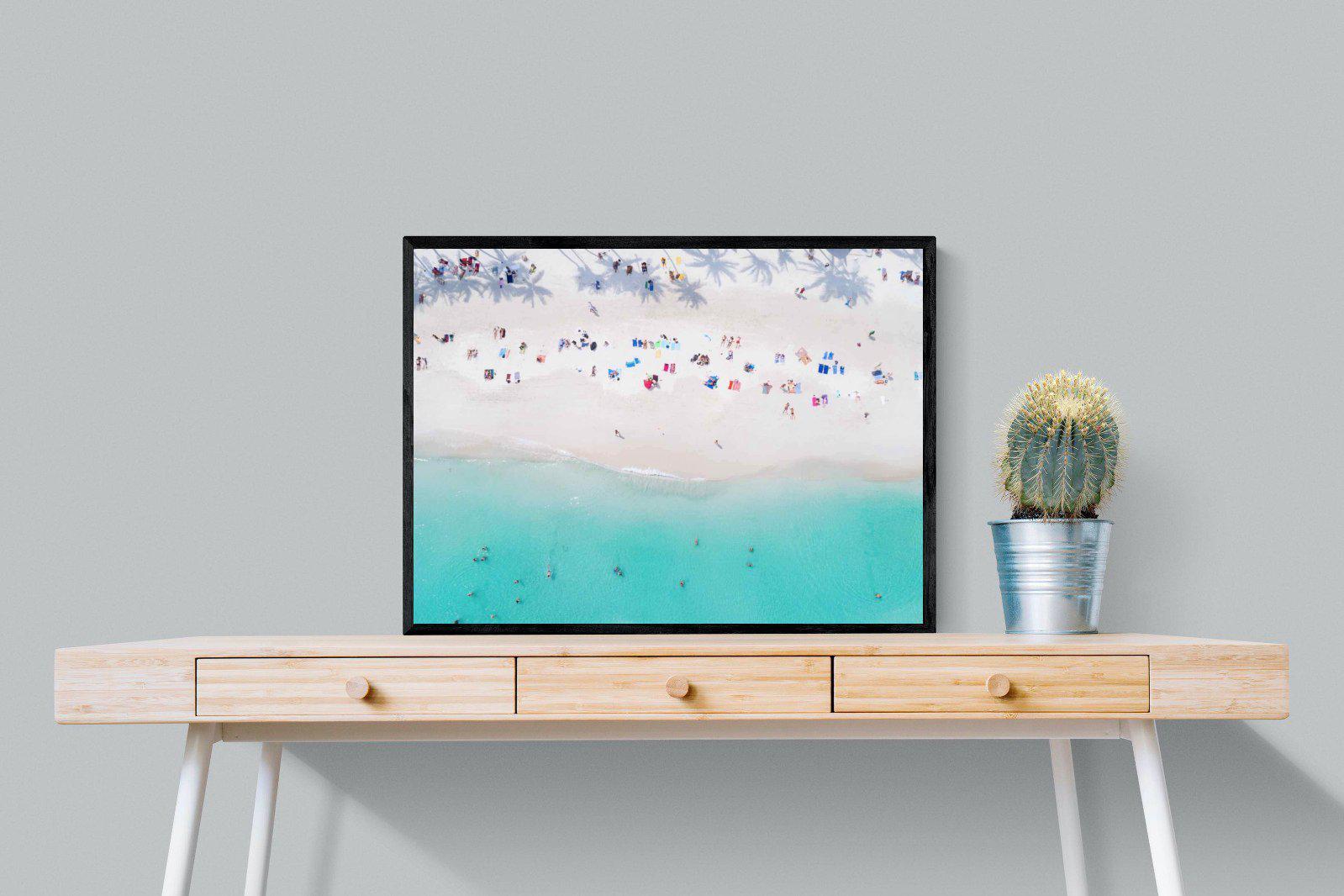 Beach Life-Wall_Art-80 x 60cm-Mounted Canvas-Black-Pixalot