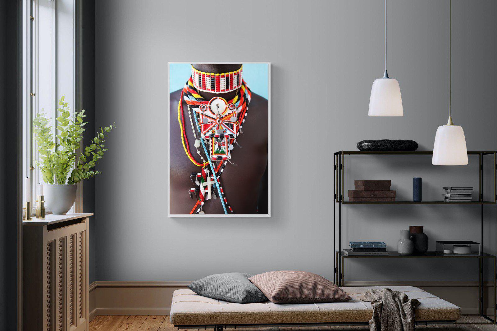 Beaded-Wall_Art-100 x 150cm-Mounted Canvas-White-Pixalot